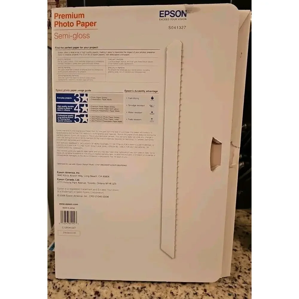 13x19 Epson S041327 SEMI-GLOSS Premium Photo Paper 13 